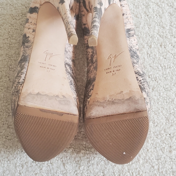 Giuseppe Zanotti Black/Nude Shoes Sz 7 - Picture 7 of 8